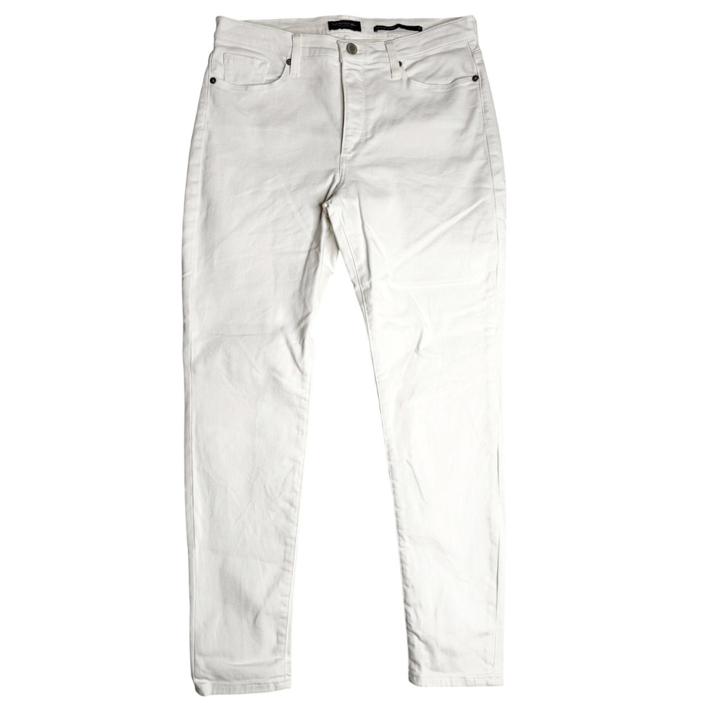 Banana Republic‎ Mid-Rise Skinny Soft White Denim Jeans Womens 30